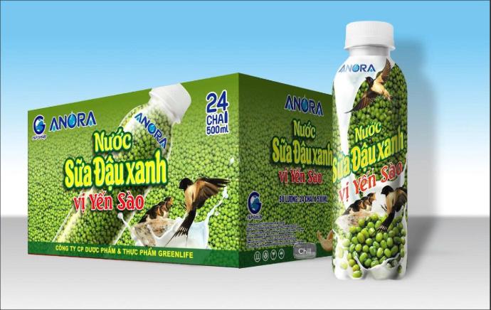 Nước sữa đậu xanh vị yến sào 500ml ANORA