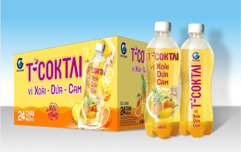 Nước T-Coktai vị Xoài Dứa Cam